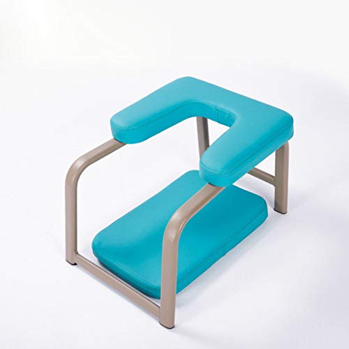 KUANDARYJ Yoga Kopfstandhocker Ergonomische Griffe Yoga Kopfstand Hocker Inversions Stuhl Kopfstand Bank Yoga Handstand Bench Multifunktionshocker Yoga Hilfsmittel Trainings Stuhl, Blue