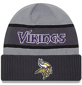 New Era Minnesota Vikings NFL 2023 Sideline Tech Knit CW Gray Beanie - One-Size
