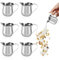SIYINGSAERY 6 Jarras para Leche de 90ml/3oz Jarrita de Leche de Acero Inoxidable con Asa Jarra para Calentar Leche o Poner Leche en Té Café