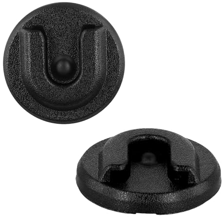 2 Piezas Colgador de Micrófono de Radio CB, Redondo Car Radio Mic Mount con Parte Posterior Adhesiva Soporte de Soporte de Suspensión de Micrófono de Radio CB Compatible con Alinco Anytone