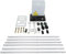 750W Automatic Sliding Gate Opener 2000kg Electric Sliding Gate Opener, Heavy Duty Gate Operator for Gate with 2 Remote Control and 6m Rack
