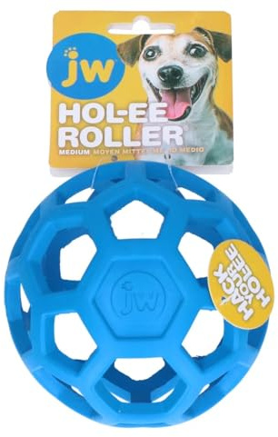 JW Pets HOL-ee Roller, pelota de juego, pelota para perros, juguete para perros, golosinas, juguete para exportar golosinas, varios tamaños a elegir (M)