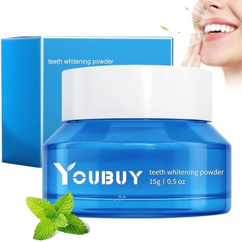 Polvere Sbiancante per Denti, Sbiancante Dentale Naturale con Effetto Istantaneo, Dentifricio in Polvere per Rimuovere Macchie e Alito Fresco