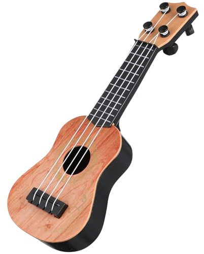 NOLITOY Ukulélé Jouet pour Garçon Fille Modèle Miniature Plastique Instrument de Musique Guitare de Simulation