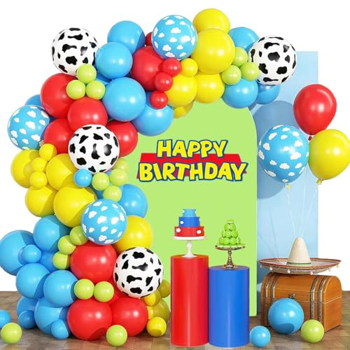 Decoración de Cumpleaños Story Globos Guirnalda de Globos Story Feliz Cumpleaños para Fiestas