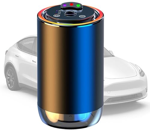 Diffuseur de voiture – Aromathérapie intelligente de 4,65 pouces | Diffuseur en aluminium ABS - Machine intelligente de parfum de lumière ambiante avec éliminateur d'odeurs d'arrêt de démarrage automa