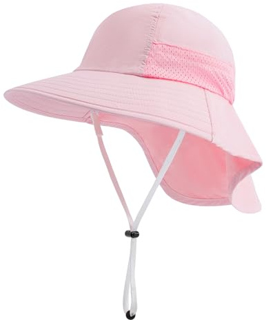 InfiniZer Cappello da sole per bambini, da 1 a 12 anni, Colore: rosa., L