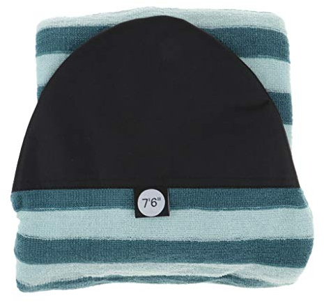 perfk Stretch Socke Surfboard Surfbrett Schutzhülle Boardbag für Surfbrett, Shortboard, Funboard, Windsurfboard - Oval-Spitze, 7.6ft