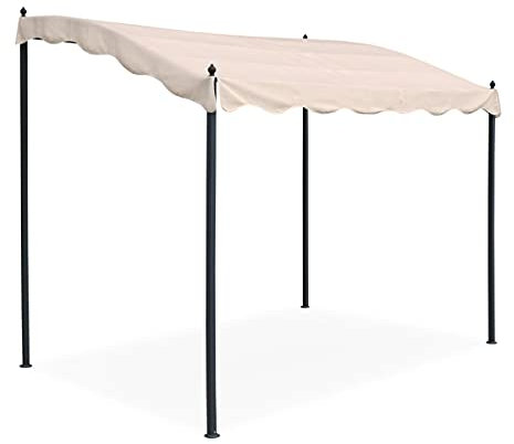 Yellowshop - Pergola in ferro mt. 3x2,5 colore ecrù modello Salvador