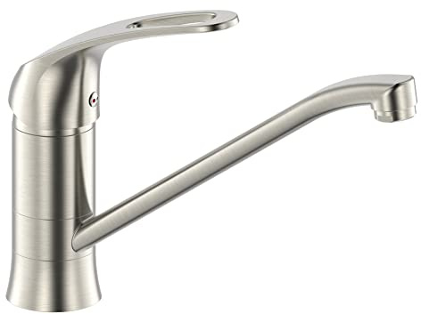 Edouard Rousseau - Mitigeur Évier SAWYER Inox - Bec Mobile - Bouton Éco-Stop