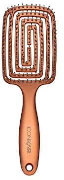 ICONIKAIR Haarbürste Blow-Dry Brush Classic GLAM EDITION ohne Ziepen Kopfhaut Massagebürste, Detangler-Bürste, Bürste für Locken, für Kinder