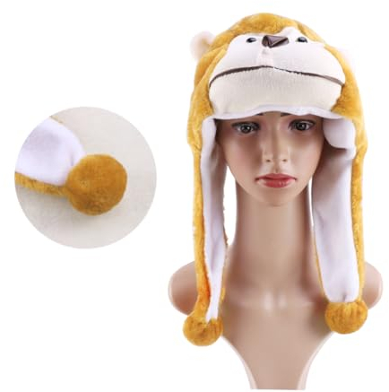 CIYODO Tierischer Hut Cosplay-hüte Cosplay-hut Für Kinder Rollenspiel-hüte Hüte Für Kinder Braune Hüte Kindermütze Karikatur Lustiger Tierhut Cartoon-hut Schöne Tiermütze Requisiten