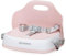 UBRAVOO Tragbarer Sitzerhöhung stuhl kind zum Essen, Reisehochstuhl mit 3-Punkt-Gurt und 2 verstellbaren Gurten, waschbarer Baby-Essstuhl ab 6 Monaten zum Aufsitzen (Pink)