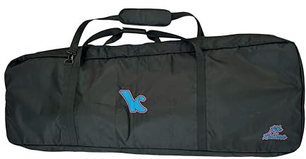 KiteKulture Two Board Day Bag für Kiteboarding, gepolsterte Tasche für zwei Boards bis 145 cm oder ein Board und zwei Drachen, schwarz