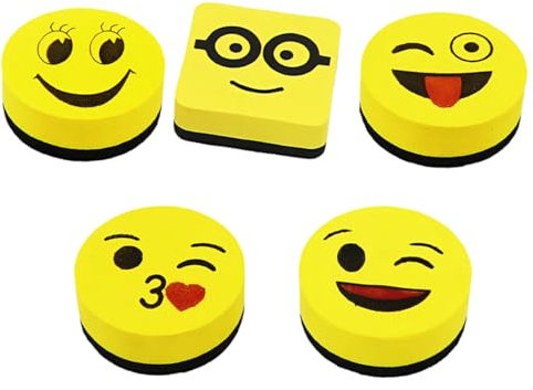 LQIOACU 5 Stück Whiteboard schwamm, Mini whiteboard reiniger, Whiteboard schwamm magnetisch, Tafelschwamm