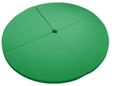 Tappetino da pole dance pieghevole, rotondo, for ginnastica, anti-caduta, antiscivolo, for pole dance, yoga e palestra(150cm Green,Thickness 3CM)