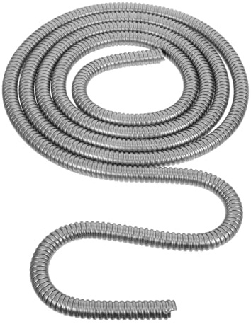 DIYEAH Gaine Flexible en Acier Inoxydable 304 pour Protection Câble Électrique Extérieur Résistante aux Intempéries et Gestion des Câbles pour Éclairage Paysager