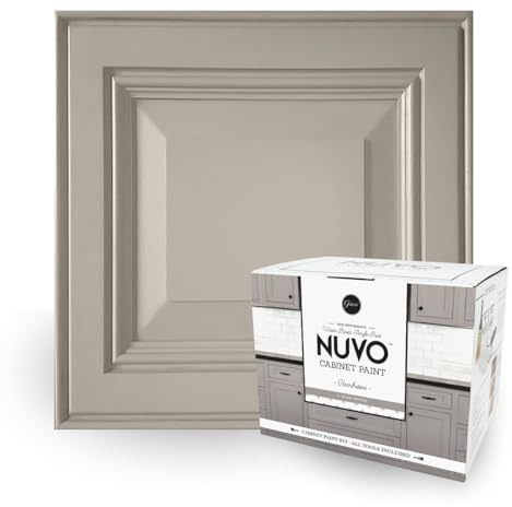 Nuvo Hearthstone Cabinet Makeover Kit - Easy DIY 7-Piece Set, Versatile Greige, Long-Lasting Finish