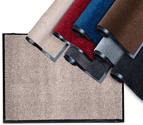 Studio M CLASSIC PRO Schmutzfangmatte Innen 90x150 cm, Rutschfeste Fußmatte für Innenbereich, Türmatte in vielen Größen, Sauberlaufmatte, Fußabtreter für Haustür Innen, Beige
