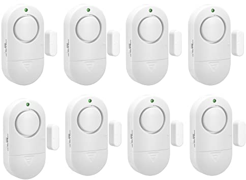 Door Window Alarm, 8 Pack 120DB Pool Alarm for Door, Window Alarms for Home Security and Kids Safety