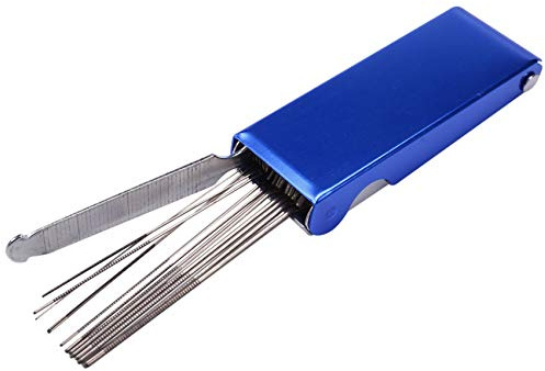 Rfeeuubft 13 en 1 Pointes de brûleur Nettoyeur Outils de nettoyage Pointes de soudage Nettoyeur de buse Kit d'aiguilles Alésoir en acier inoxydable pour souder et couper (1 pièce)