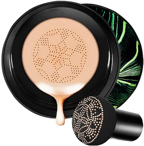 AUROVIDA Moisture Air Cushion CC Cream with Mushroom Puff, Natural Color