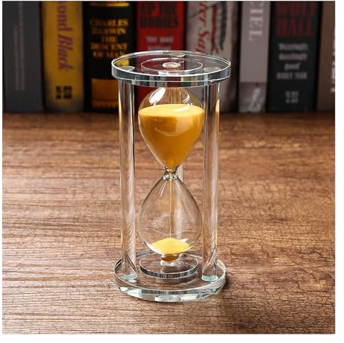 Purzen Timer a Clessidra, Timer a Clessidra da 15/30/60 Minuti, utilizzato per la Decorazione della casa Vintage, Decorazione dell'ufficio/scrivania, Regali di Nozze,d'oro,60 Minutes