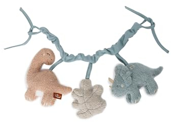 Jollein Kinderwagenkette Roarsome - Dinos - Kinderwagen Spielzeug - Babyschale Spielzeug - Kinderwagen Zubehör