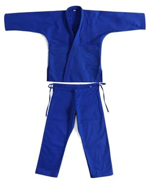 rockible Hochwertige Kampfsportbekleidung für Trainingseinheiten, Blau 170cm