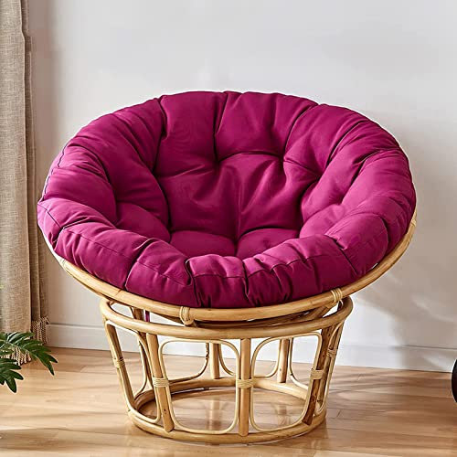 Dickes, weiches Papasansesselkissen für den Außenbereich, Rotwein, 150 x 150 cm, Hängekorb, Schaukel, nur für Papasansessel