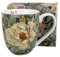DUO FLOWERS ROYAL XXL Becher 1000 ml PEONY BLUE (Pfingstrose) New Bone China Porzellan