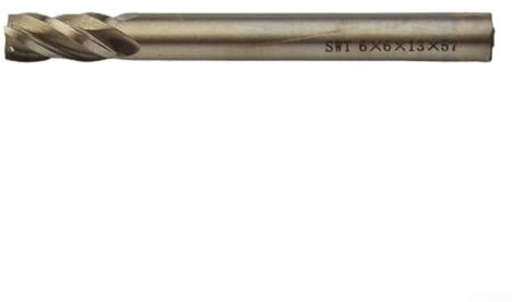 Set di frese a estremità in ferro con gambo dritto con scanalature quadruple per fresatrice utensili da trapano per lavorazione dei metalli per stampaggio in acciaio pressofuso 5 pezzi carbonio