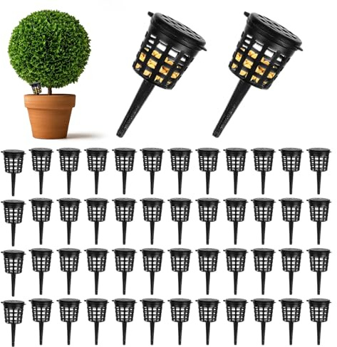 Lot de 50 supports d'engrais pour orchidées, bâtonnets nutritifs à long terme, pour - Pour orchidées pour protéger contre les dommages causés par les animaux à l'intérieur et à l'extérieur