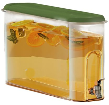 Distributore d'acqua per frigorifero - Distributore d'acqua da 4 litri da 13,39 pollici con rubinetto | Dispositivo di raffreddamento per bevande in ABS + PP per frigorifero, caraffa per succo di gran
