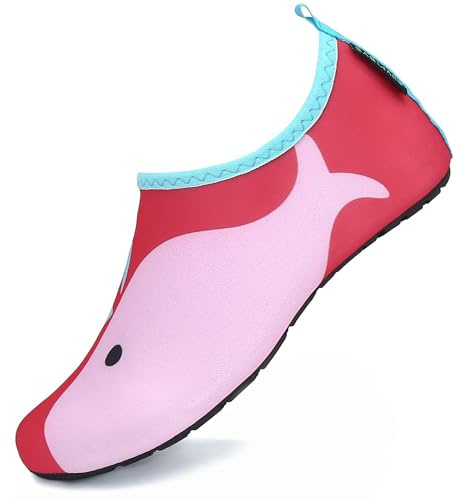 SAGUARO Enfant Chaussures d'eau Plage Chaussettes Pieds Nus Sport Aquatique Barefoot Garçon Fille Piscine Surf Natation Aqua Water Shoes Taille 20-37 EU