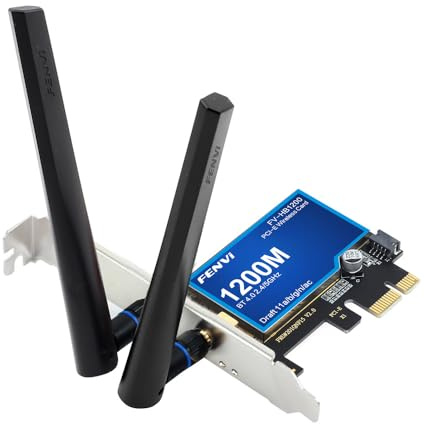 PCI-E WiFi Card BT4.0 for MacOS Windows 7/8/10/11 802.11a/g/n/ac PCI-E Network Adapter mac, Compatible Wi-Fi AirDrop Handoff Instant Hotspot macOS MIMO Mac OS X Natively Supported BCM4360 AC1200