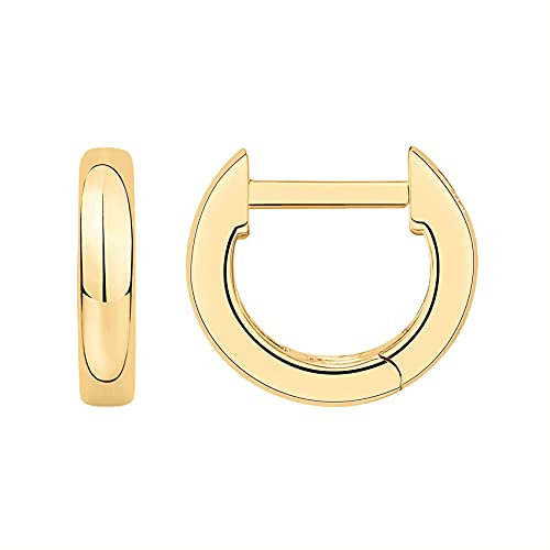 PAVOI 14K Yellow Gold Plated 925 Sterling Silver Post Huggie Earring | Small Hoop Earrings For Women