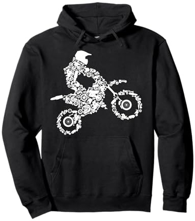 Regalo dei Ragazzi di Dirt Bike Rider Motocross Enduro Dirt Felpa con Cappuccio