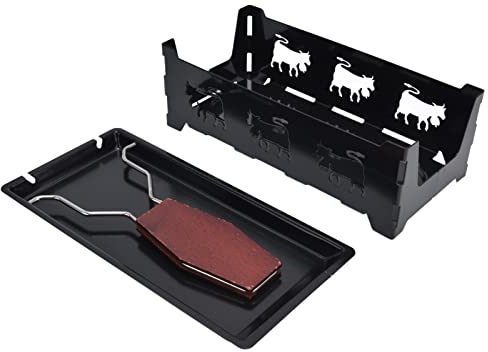 Cheese Raclette Grill Mini Con Mango Negro - Utensilios Para Hornear Rectangulares Fundidor De Queso Y Herramienta Para Hornear