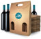 25 Cajas de Cartón Marrón Vacías para 3 Botellas de Vino 27x9x40 cm | AUTOMONTABLES | Embalaje para Botellas de Vino | Regalos: Navidad, Pascua, Cumpleaños | Bodegas