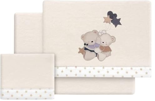 Danielstore - Juego Sabanas Cuna 60x120 cm | Sabana Cuna Coralina, Cálida | Incluye Sabana Bajera, Encimera y Funda de Almohada | Ideal para Invierno
