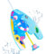 HeySplash Schwimmbrett für Kinder Erwachsene, Schwimmhilfe Schwimmen Kickboard mit Wassersprüher, Schwimmbretter Schwimmnudel Kinder ab 3-6, Schwimmboard Schwimmtraining Schwimmen mit Griffen, Blau