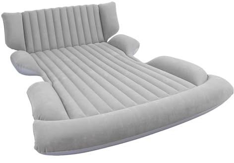 Ejoyous Inflatable Car Air Mattress, Cars Camping Bed Portable Blow Up Mattress with 2 Support Pillars and Air Pump Car Travel Mattress for Camping, Traveling, Hiking
