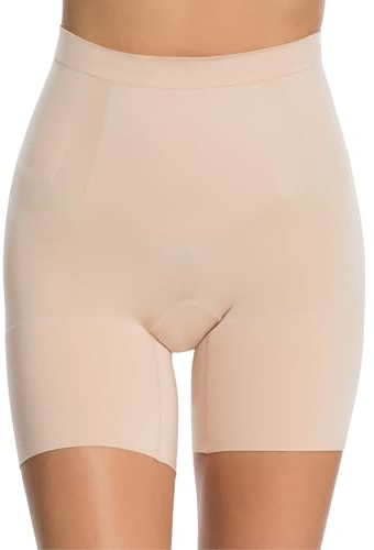 SPANX SPANXsculpt OnCore Mid-Thigh Short - Powerful Sculpting Body Shaper - Level 4 Compression - Comfortable Shapewear for Women -Soft Nude - X-Large
