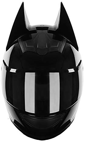 Motorradhelm Herren, Fullface Helm Anti Fog Doppelvisier Motorrad Klapphelm Geschlossenen ECE Genehmigt Motorradhelm Cat Ears für Damen 54~62CM