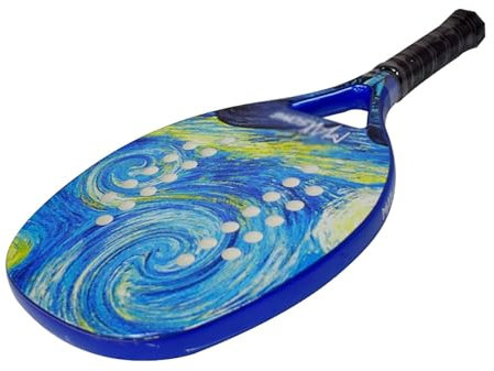 Raqueta de tenis de playa, cara de grano de fibra de carbono, raqueta de tenis de playa con núcleo de espuma EVA con bolsa de transporte, raqueta de tenis de playa liviana, equipo profesional for depo