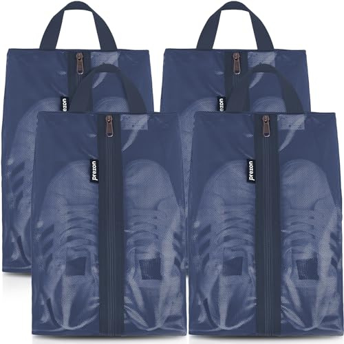 Bolsas de viaje para zapatos Prezon, malla de TPU resistente al agua, cremallera YKK resistente, bolsa de almacenamiento para zapatos, organizador de embalaje de zapatos, bolsa de zapatos unisex para