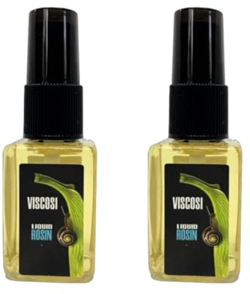 Viscosi Spray Grip (Liquid Rosin) 2-Bottles (1oz+1oz) - Firm Grip for Pole Dance, Aerial Silks, Tennis, Climbing, Gym - Dry Hands Rosin Spray