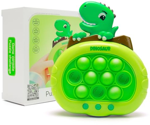 Pop It Elettronico, Gioco Quick Push Bubble Game A Spinta Pop Fidget Toys Per Bambini Pulsante Puzzle Game Giocattoli Divertenti Regalo Per Bambini E Adulti Bubble Stress(Dinosauri)