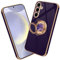 Nuxiady Handyhülle für Samsung Galaxy A55 5G Silikon Hülle mit Ring 360° Dünn Case Handytasche Schutzhülle TPU Stoßfeste Cover für Galaxy A55, Dunkelviolett